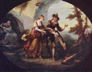 Angelica Kauffmann Miranda and Ferdinand in The Tempest painting